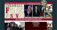 Desktop Screenshot of cornwallfolkfestival.com