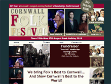 Tablet Screenshot of cornwallfolkfestival.com